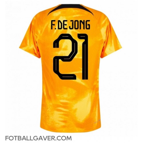 Nederland Frenkie de Jong #21 Fotballklær Hjemmedrakt VM 2022 Kortermet